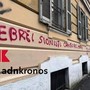 &quot;Ebrei sionisti cancro del mondo&quot;, la scritta choc sul Lungotevere