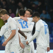 Napoli ok col Qarabag: McTominay decisivo, 2-0 al Maradona Napoli ok col Qarabag: McTominay decisivo, 2-0 al Maradona