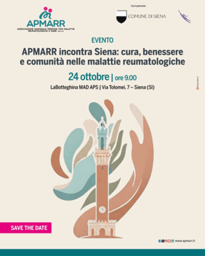 Malattie reumatologiche, a Siena un incontro su cura e benessere Malattie reumatologiche, a Siena un incontro su cura e benessere