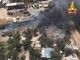 Bari, vasto incendio al campo rom: baracche distrutte, 80 evacuati Bari, vasto incendio al campo rom: baracche distrutte, 80 evacuati