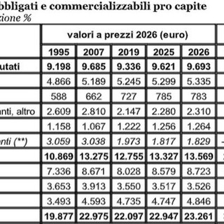 Le spese obbligate si “mangiano” il 42% dei consumi familiari