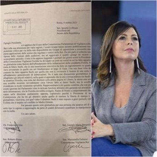 Rai, &quot;grave condotta Floridia su Sechi, Parlamento intervenga&quot;: lettera maggioranza in Vigilanza a La Russa