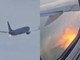 Fiamme da un aereo American Airlines dopo il decollo e atterraggio d'emergenza: "Uccelli hanno colpito il motore" Fiamme da un aereo American Airlines dopo il decollo e atterraggio d'emergenza: "Uccelli hanno colpito il motore"