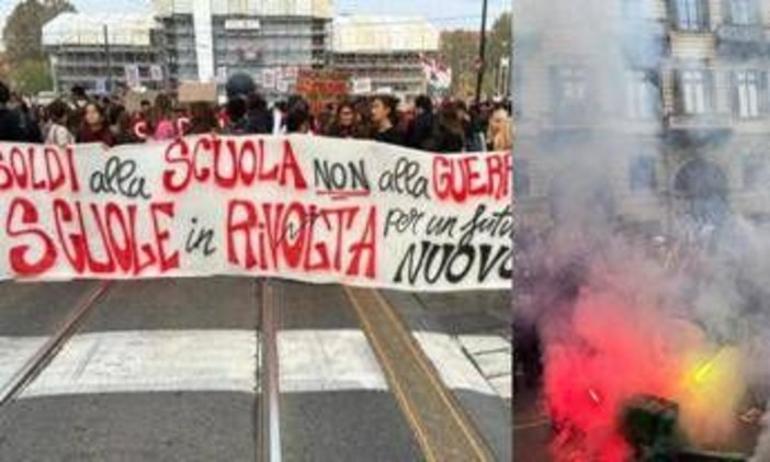 Sciopero della scuola, oggi cortei in tutta Italia: a Roma schierato dispositivo sicurezza, a Torino slogan contro il governo Sciopero della scuola, oggi cortei in tutta Italia: a Roma schierato dispositivo sicurezza, a Torino slogan contro il governo