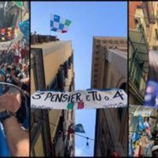 Napoli, città sospesa per possibile scudetto: invasa da marea azzurra