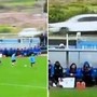 Fallo laterale, palla in autostrada e incidente: lo show del calcio in Uruguay