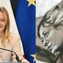 Meloni scherza su affresco con il suo volto: "No, decisamente non sembro un angelo"