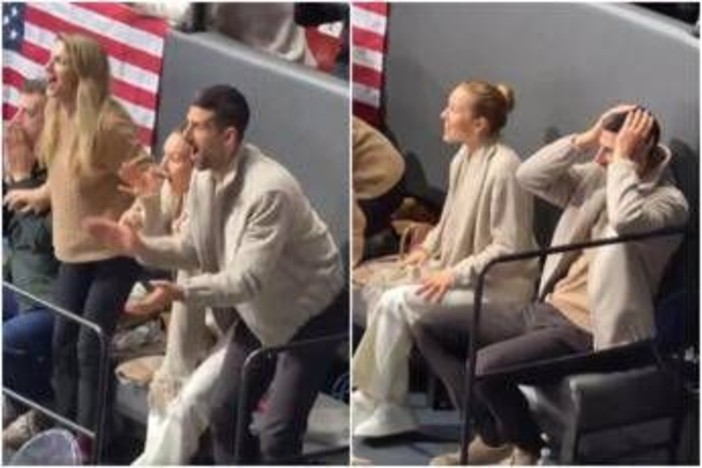 Djokovic tifoso a Milano Cortina, vede il pattinaggio e... 'impazzisce'