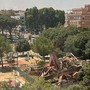 Roma, crolla struttura in legno al Flaminio