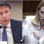 Meloni-Conte, scontro sulle armi: &quot;Da premier era altro Giuseppi&quot;. Replica: &quot;Ha tradito l'Italia&quot;