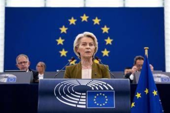 Ue, von der Leyen a Strasburgo invoca unità: &quot;Lunga vita all'Europa&quot;