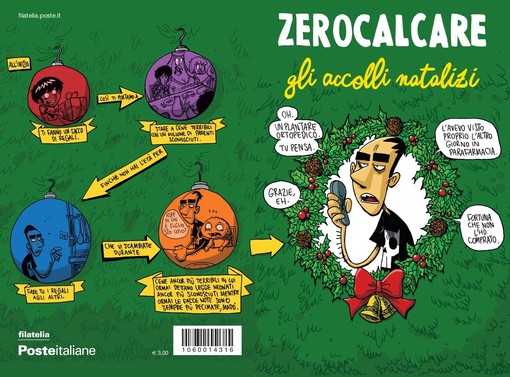 Poste Italiane, in provincia di Milano il biglietto natalizio firmato Zerocalcare